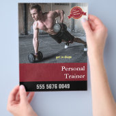 Fitness Trainer Business Advertising Flyer (Hand)