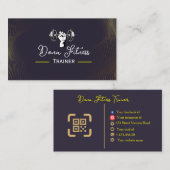 Fitness Trainer Business Card Visitenkarte (Vorne/Hinten)