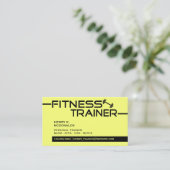 Fitness Trainer Business Card Visitenkarte (Stehend Vorderseite)