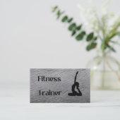 Fitness Trainer Business Card Visitenkarte (Stehend Vorderseite)