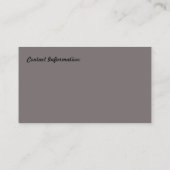 Fitness Trainer Business Card Visitenkarte (Rückseite)