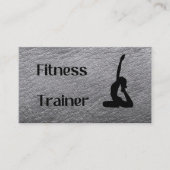 Fitness Trainer Business Card Visitenkarte (Vorderseite)