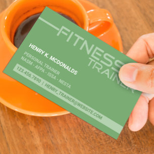 Fitness Trainer Business Card Visitenkarte