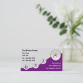 Fitness Trainer Business Cards Visitenkarte (Stehend Vorderseite)
