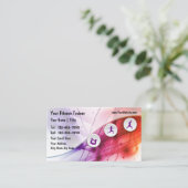 Fitness Trainer Business Cards Visitenkarte (Stehend Vorderseite)