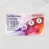 Fitness Trainer Business Cards Visitenkarte (Vorderseite)