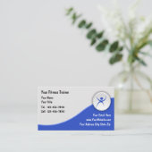 Fitness Trainer Business Cards Visitenkarte (Stehend Vorderseite)