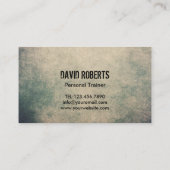 Fitness Trainer Cool Grunge Workout Bodybuilding Visitenkarte (Rückseite)