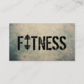 Fitness Trainer Cool Grunge Workout Bodybuilding Visitenkarte (Vorderseite)