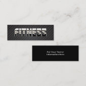 Fitness-Trainer-cooler Stahl u. Metall Mini Mini Visitenkarte (Vorne/Hinten)