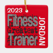 Fitness Trainer Extraordinaire CUSTOM Keramikornament (Vorderseite)