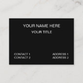 Fitness-Trainer für die Gewichtsheben von Bodybuil Visitenkarte (Rückseite)