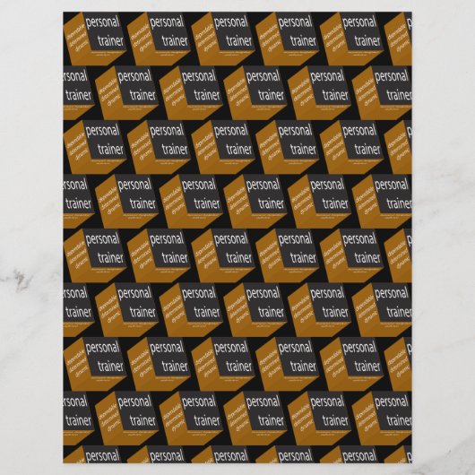 Fitness Trainer Geometric Modern Design Flyer (Hinten)