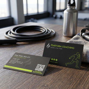 Fitness-Trainer-Geschäft Minimalistisches Matt-S Visitenkarte