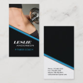 FITNESS-TRAINER-GESCHÄFTS-KARTE VISITENKARTE (Vorne/Hinten)