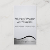 Fitness-Trainer - Geschäfts-Karten Visitenkarte (Rückseite)