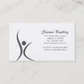 Fitness-Trainer - Geschäfts-Karten Visitenkarte (Rückseite)