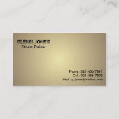 Fitness-Trainer - Geschäfts-Karten Visitenkarte (Rückseite)
