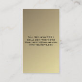 Fitness-Trainer - Geschäfts-Karten Visitenkarte (Rückseite)