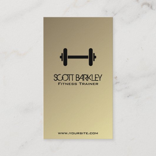 Fitness-Trainer - Geschäfts-Karten Visitenkarte (Vorderseite)
