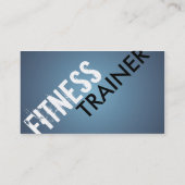 Fitness-Trainer - Geschäfts-Karten Visitenkarte (Rückseite)