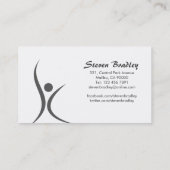 Fitness-Trainer - Geschäfts-Karten Visitenkarte (Rückseite)