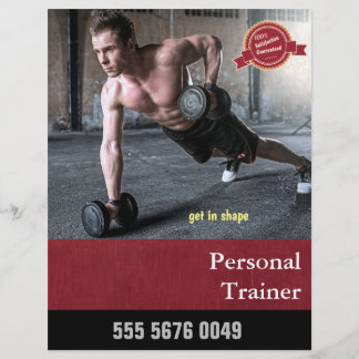 Fitness-Trainer-Geschäfts-Werbeflyer Flyer