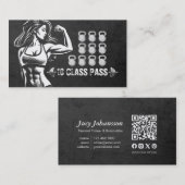 Fitness Trainer Gym Kettlebell Class Treue zum Wac Visitenkarte (Vorne/Hinten)