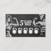 Fitness Trainer Gym Kettlebell Class Treue zum Wac Visitenkarte (Vorderseite)