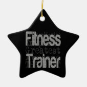 Fitness Trainer Keramik Ornament (Vorne)