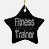 Fitness Trainer Keramik Ornament (Hinten)