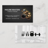Fitness Trainer Logo | Health Gym Terminkarte (Vorne/Hinten)