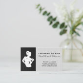 Fitness Trainer Logo Visitenkarte (Stehend Vorderseite)
