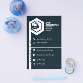 Fitness Trainer minimalistisch männlich Flyer (Einzeln)