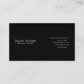 Fitness Trainer, Personal Trainer Visitenkarte (Rückseite)