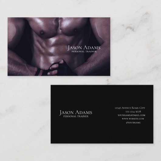 Fitness Trainer, Personal Trainer Visitenkarte (Vorne/Hinten)