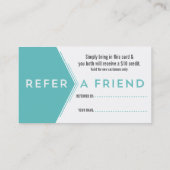 Fitness Trainer-Referenzkarte Empfehlungskarte (Rückseite)