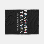 Fitness Trainer Shirts bin ich für Sie da - pro Fleecedecke (Vorderseite (Horizontal))