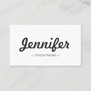 Fitness Trainer - Stilvoll und einfach prägnant Visitenkarte
