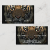 Fitness Trainer Studio Beruflich Elegante Visitenkarte (Vorne/Hinten)