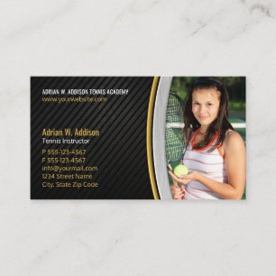 Fitness-Trainer Tennis Coach Terminkarte