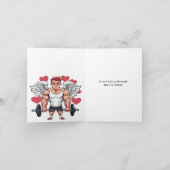 Fitness-Trainer Valentine Feiertagskarte (Innenseite)