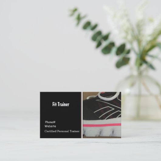 Fitness Trainer Visitenkarte (Stehend Vorderseite)