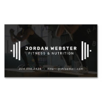 Fitness Trainer Visitenkarte mit Foto