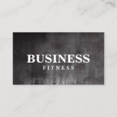 Fitness Training Berufliche Dunkelschwarze Grunge Visitenkarte (Vorderseite)