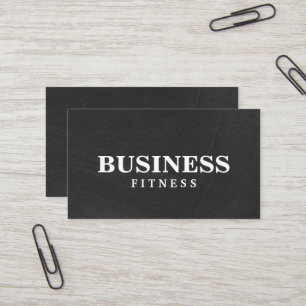 Fitness Training Berufliche Dunkle Tafel Visitenkarte