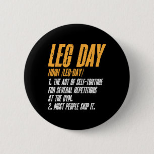 Fitness Training Workout Gym Leg Definition Button