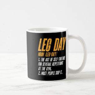 Fitness Training Workout Gym Leg Definition Kaffeetasse