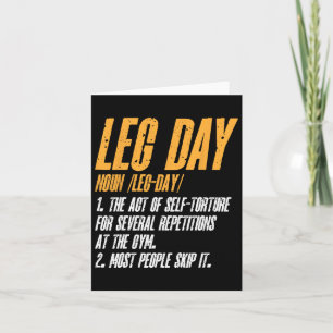 Fitness Training Workout Gym Leg Definition Karte