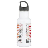 Fitness Trinkflasche (Rückseite)